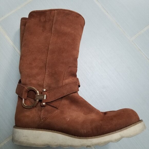 Coach Virtue Suede Boot Pull On 8 - Picture 3 of 12